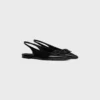 Celine Alma Triomphe Flat Slingback in Patent Calfskin Celine Alma Triomphe Flat Slingback in Patent Calfskin