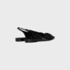 Celine Alma Triomphe Flat Slingback in Patent Calfskin Celine Alma Triomphe Flat Slingback in Patent Calfskin