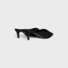 Celine Alma Triomphe Mule in Gros-Grain Fabric Celine Alma Triomphe Mule in Gros-Grain Fabric