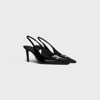 Celine Alma Triomphe Slingback in Glossy Calfskin