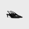 Celine Alma Triomphe Slingback in Glossy Calfskin Celine Alma Triomphe Slingback in Glossy Calfskin