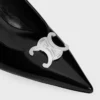 Celine Alma Triomphe Slingback in Glossy Calfskin Celine Alma Triomphe Slingback in Glossy Calfskin