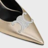 Celine Alma Triomphe Slingback in Laminated Calfskin Celine Alma Triomphe Slingback in Laminated Calfskin