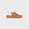 Celine Billie Chunky Sandal in Calfskin and Textile Celine Billie Chunky Sandal in Calfskin and Textile