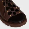 Celine Billie Chunky Sandale in Calfskin and Textile Celine Billie Chunky Sandale in Calfskin and Textile