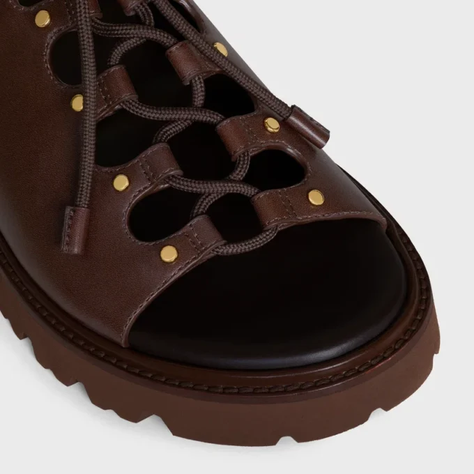 Celine Billie Chunky Sandale in Calfskin and Textile Celine Billie Chunky Sandale in Calfskin and Textile