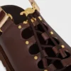 Celine Billie Chunky Sandale in Calfskin and Textile Celine Billie Chunky Sandale in Calfskin and Textile