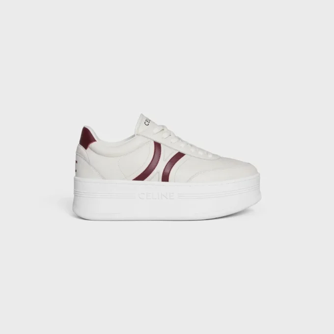 Celine – Block Sneakers with Back Triomphe and Wedge Outsole in Calfskin Celine – Block Sneakers with Back Triomphe and Wedge Outsole in Calfskin