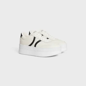 Celine – Block Sneakers with Back Triomphe and Wedge Outsole in Calfskin