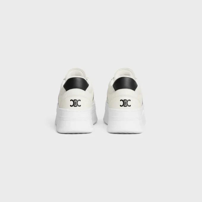 Celine – Block Sneakers with Back Triomphe and Wedge Outsole in Calfskin Celine – Block Sneakers with Back Triomphe and Wedge Outsole in Calfskin
