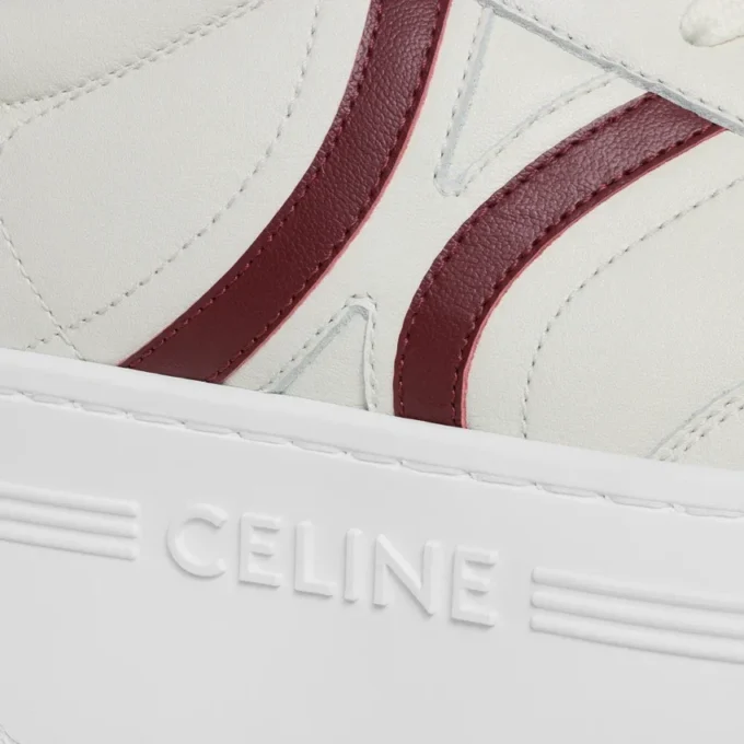 Celine – Block Sneakers with Back Triomphe and Wedge Outsole in Calfskin Celine – Block Sneakers with Back Triomphe and Wedge Outsole in Calfskin