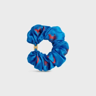 Celine C Sulky Scrunchy in Silk and Brass with Gold Finish