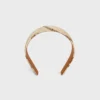 Celine Chains Headband in Silk and Calfskin Celine Chains Headband in Silk and Calfskin