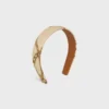 Celine Chains Headband in Silk and Calfskin Celine Chains Headband in Silk and Calfskin