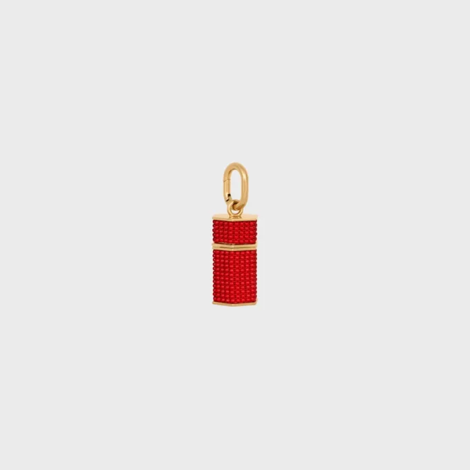 Celine Charms Column Beaded Box in Beads and Brass with Gold Finish Celine Charms Column Beaded Box in Beads and Brass with Gold Finish