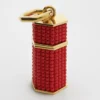 Celine Charms Column Beaded Box in Beads and Brass with Gold Finish Celine Charms Column Beaded Box in Beads and Brass with Gold Finish