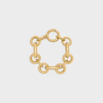 Celine Charms Heritage Chunky Bracelet in Brass with Gold Finish Celine Charms Heritage Chunky Bracelet in Brass with Gold Finish