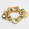 Celine Charms Heritage Chunky Bracelet in Brass with Gold Finish Celine Charms Heritage Chunky Bracelet in Brass with Gold Finish