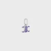 Celine Charms Triomphe in Enamel and Brass with Rhodium Finish Celine Charms Triomphe in Enamel and Brass with Rhodium Finish