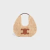 Celine Classic Panier Hobo Bag in Raffia and Calfskin Celine Classic Panier Hobo Bag in Raffia and Calfskin