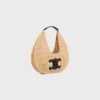Celine Classic Panier Hobo Bag in Raffia and Calfskin Celine Classic Panier Hobo Bag in Raffia and Calfskin