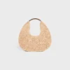 Celine Classic Panier Hobo Bag in Raffia and Calfskin Celine Classic Panier Hobo Bag in Raffia and Calfskin