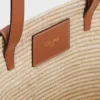 Celine Classic Panier Small Braided Triomphe in Raffia and Calfskin Celine Classic Panier Small Braided Triomphe in Raffia and Calfskin