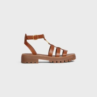 Celine Clea Triomphe Sandal in Calfskin – Vegetal Tanning
