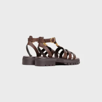 Celine Clea Triomphe Sandal in Calfskin – Vegetal Tanning