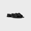 Celine Clemence Mule in Lambskin and Patent Calfskin Celine Clemence Mule in Lambskin and Patent Calfskin
