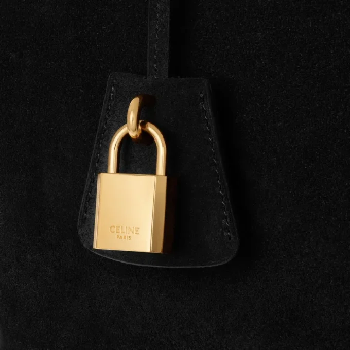 Celine Conti Bag in Suede Calfskin Celine Conti Bag in Suede Calfskin