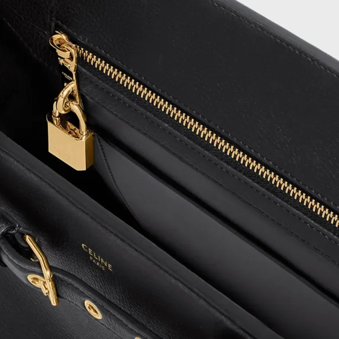Celine Conti Bag in Supple Grained Calfskin Celine Conti Bag in Supple Grained Calfskin