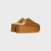 Celine Dana – Wedge Mule in Suede Calfskin Celine Dana – Wedge Mule in Suede Calfskin