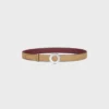 Celine Disc Buckle 25Mm in Metal & Reversible Strap 25Mm in Smooth and Grained Calfskin Celine Disc Buckle 25Mm in Metal & Reversible Strap 25Mm in Smooth and Grained Calfskin