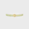 Celine Disc Buckle 25Mm in Metal & Reversible Strap 25Mm in Smooth and Grained Calfskin Celine Disc Buckle 25Mm in Metal & Reversible Strap 25Mm in Smooth and Grained Calfskin