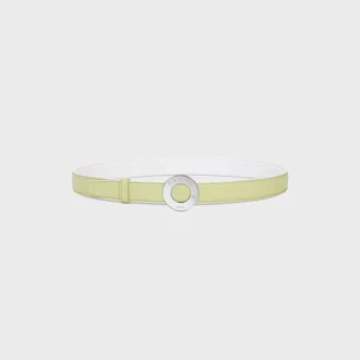 Celine Disc Buckle 25Mm in Metal & Reversible Strap 25Mm in Smooth and Grained Calfskin Celine Disc Buckle 25Mm in Metal & Reversible Strap 25Mm in Smooth and Grained Calfskin