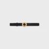 Celine Disc Buckle 25Mm in Metal & Reversible Strap 25Mm in Smooth and Grained Calfskin Celine Disc Buckle 25Mm in Metal & Reversible Strap 25Mm in Smooth and Grained Calfskin