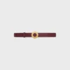 Celine Disc Buckle 25Mm in Metal & Reversible Strap 25Mm in Smooth and Grained Calfskin Celine Disc Buckle 25Mm in Metal & Reversible Strap 25Mm in Smooth and Grained Calfskin