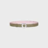Celine Disc Buckle 25Mm in Metal & Reversible Strap 25Mm in Taurillon Celine Disc Buckle 25Mm in Metal & Reversible Strap 25Mm in Taurillon