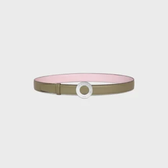 Celine Disc Buckle 25Mm in Metal & Reversible Strap 25Mm in Taurillon Celine Disc Buckle 25Mm in Metal & Reversible Strap 25Mm in Taurillon