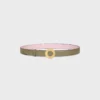 Celine Disc Buckle 25Mm in Metal & Reversible Strap 25Mm in Taurillon Celine Disc Buckle 25Mm in Metal & Reversible Strap 25Mm in Taurillon