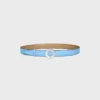 Celine Disc Buckle 25Mm in Metal & Reversible Strap 25Mm in Taurillon Celine Disc Buckle 25Mm in Metal & Reversible Strap 25Mm in Taurillon