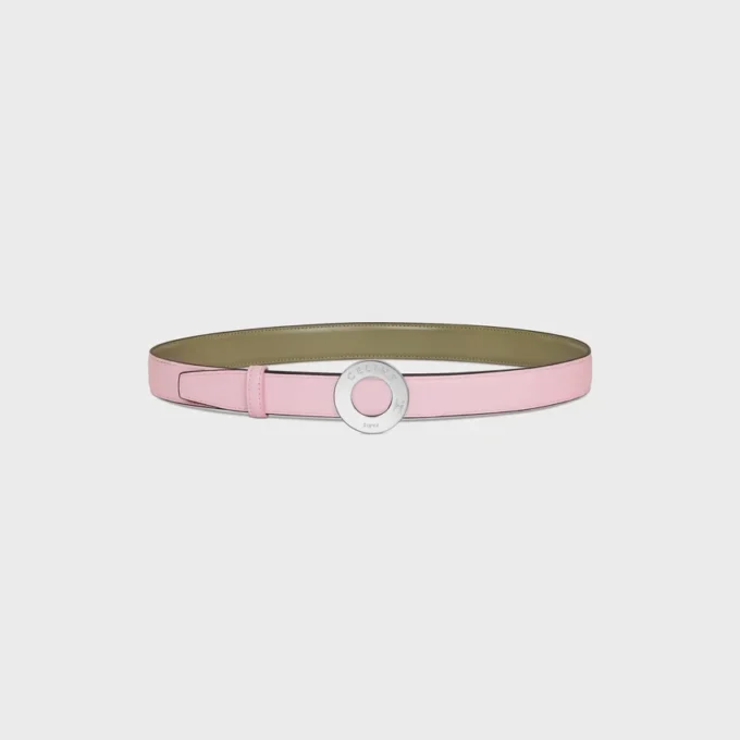Celine Disc Buckle 25Mm in Metal & Reversible Strap 25Mm in Taurillon Celine Disc Buckle 25Mm in Metal & Reversible Strap 25Mm in Taurillon