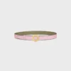 Celine Disc Buckle 25Mm in Metal & Reversible Strap 25Mm in Taurillon Celine Disc Buckle 25Mm in Metal & Reversible Strap 25Mm in Taurillon