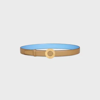 Celine Disc Buckle 25Mm in Metal & Reversible Strap 25Mm in Taurillon Celine Disc Buckle 25Mm in Metal & Reversible Strap 25Mm in Taurillon