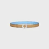 Celine Disc Buckle 25Mm in Metal & Reversible Strap 25Mm in Taurillon Celine Disc Buckle 25Mm in Metal & Reversible Strap 25Mm in Taurillon