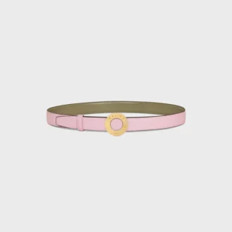 Celine Disc Buckle 25Mm in Metal & Reversible Strap 25Mm in Taurillon Celine Disc Buckle 25Mm in Metal & Reversible Strap 25Mm in Taurillon
