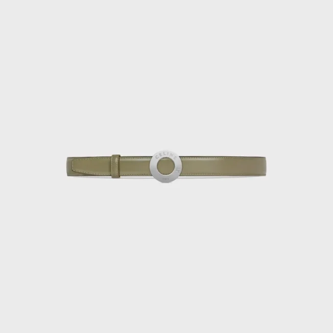 Celine Disc Buckle 25Mm in Metal & Reversible Strap 25Mm in Taurillon Celine Disc Buckle 25Mm in Metal & Reversible Strap 25Mm in Taurillon