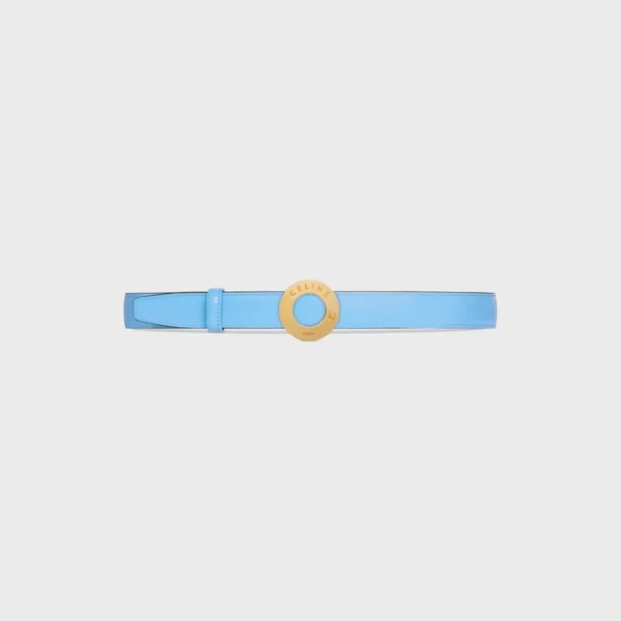 Celine Disc Buckle 25Mm in Metal & Reversible Strap 25Mm in Taurillon Celine Disc Buckle 25Mm in Metal & Reversible Strap 25Mm in Taurillon