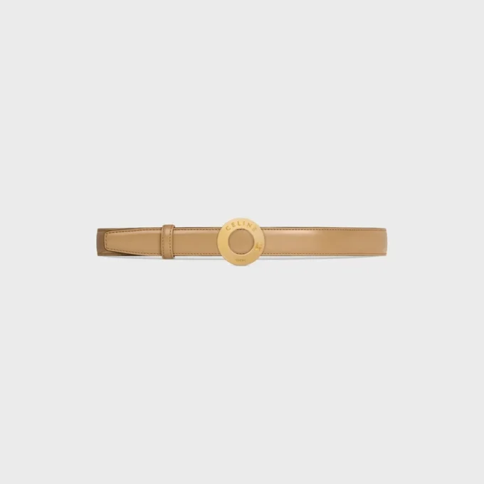 Celine Disc Buckle 25Mm in Metal & Reversible Strap 25Mm in Taurillon Celine Disc Buckle 25Mm in Metal & Reversible Strap 25Mm in Taurillon